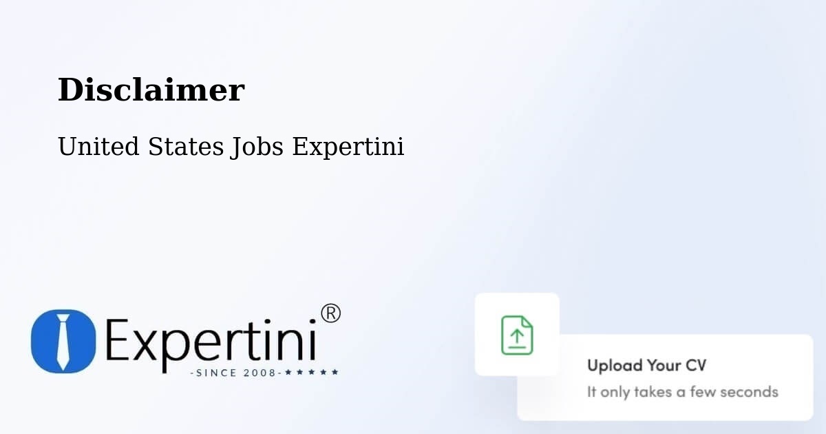 Disclaimer – Americus - United States Jobs Expertini