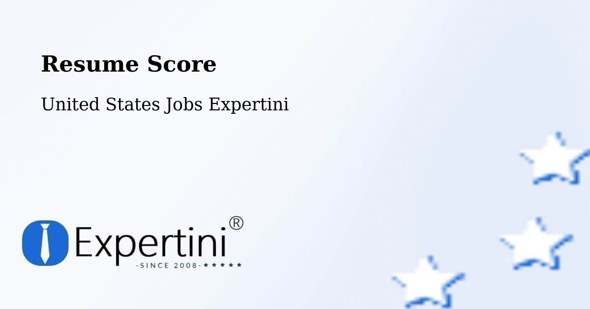 Resume Score & Job Description Match Tool – Americus - United States Jobs Expertini